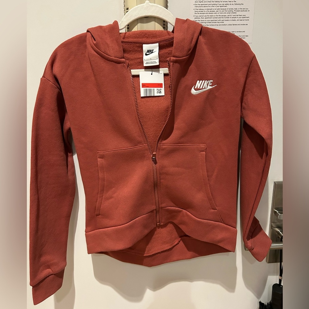 New Nike Girls hoodie- size Large